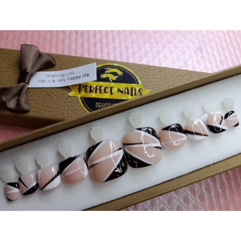 Perfect Nails Press On Press On Para Pies Calidad Premium