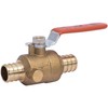 SharkBite 3/4 Inch Crimp Ball Valve with Drain, Brass Plumbing