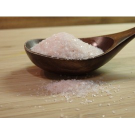 Limited Addition - Fine Granulated Premium Himalayan Salt in Luxurious Spice Glass Jar with Bamboo Lid