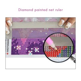 Rhinestone Painting Ruler Fix Tool Stainless Steel Drawing Drill Round Mesh DIY Blank Grids