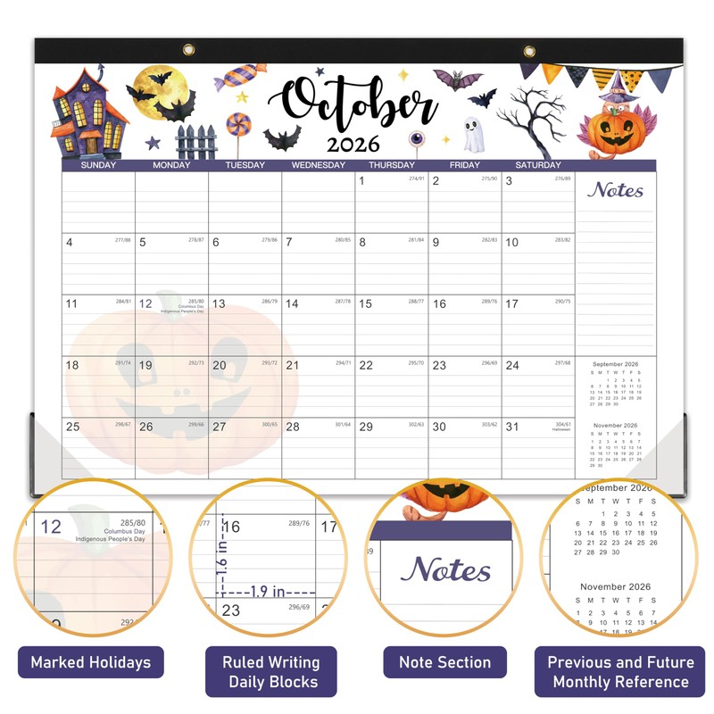2026 Desk Calendar, 12 Months Desk Calendar 2026, January 2026