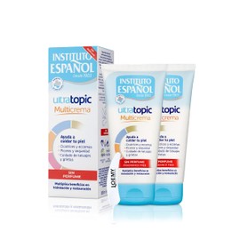 Instituto Español Feuchtigkeitscreme bei Neurodermitis, 2 x 150 ml, beruhigende Creme für Ekzeme und Juckreiz für gereizte und gerötete Haut, natürliche hypoallergene Formel, vegan, trockene und