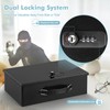 KYODOLED Fireproof Lock Box for Documents, Dual Combination and Key