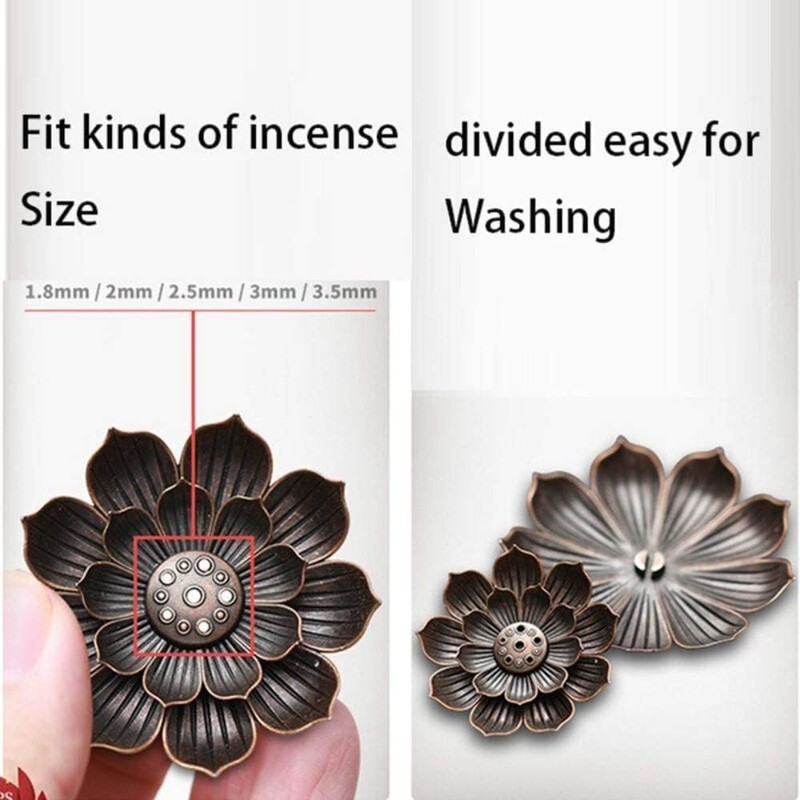 Incense Holder - Lotus Stick Incense Burner and Cone Incense