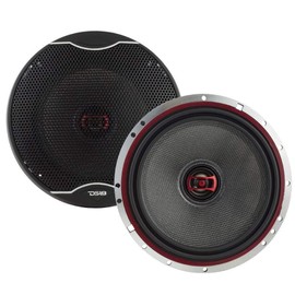 DS18 EXLSQ65 EXL 6.5 inch 2-Way Coaxial Speaker with Fiber Glass Cone 400 Watts 3-Ohm (Pair)