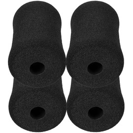 Foam Foot Pads Rollers Set- 4pcs Buffer Tube Cover Barbell Cushion Pad Foam Roller Exercise Equipment Gym Replacement Parts for Leg Extension Weight Bench