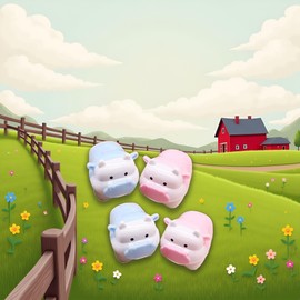 2 Pcs Cute Pig Cattle Design Sharpener Cow Ox Kawaii Pencils Sharpeners Girls Gifts Stationery Office Supplies Nice Design Deft Processed