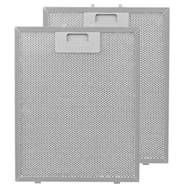 SPARES2GO Metal Mesh Filter for Candy Cooker Hood/Kitchen Extractor Fan Vent (Pack of 2 Filters, Silver, 300 x 240 mm)