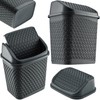 KADAX Rubbish Bin with Swing Lid, Waste Bin with Lid,