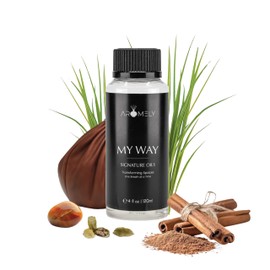 My Way by Aromely Essential Diffuser Oil Blend - Inspired by 1 Hotel® - Luxurious Fragrance with Notes of Leather, Cardamon, Lemon, Cedarwood, Iris and Amber. (120 ML, My Way)