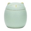 Mozacona Ceramic Jar Embossed Cat Candy Dish Sugar Bowl Storage