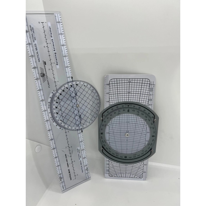 ALL IN ONE: VFR NAV Planning Set (E6B Flight Computer,