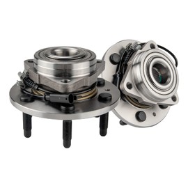 KAX 515096 Pair Front Wheel Hub Bearing Compatible with 2007-2014 GMC Yukon XL 1500 5.3L 4WD,6 Lug W/ABS