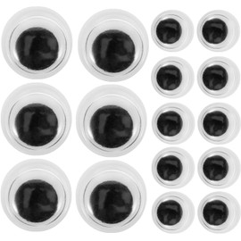Lurrose 1000 ojos móviles negros autoadhesivos - Pegatinas de ojos móviles de 0,2'' para manualidades, proyectos de arte para jardín de infancia y elaboración de adornos navideños.