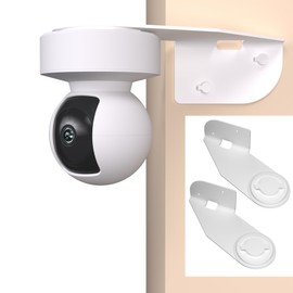 Zwolf Exterior Corner Wall Mount for Kasa Indoor Pan/Tilt Security Camera (Camera not Included) 270-degree Coverage for Monitoring Both Sides of Your House, Reducing Blind Spots. (White, Pack of 2)