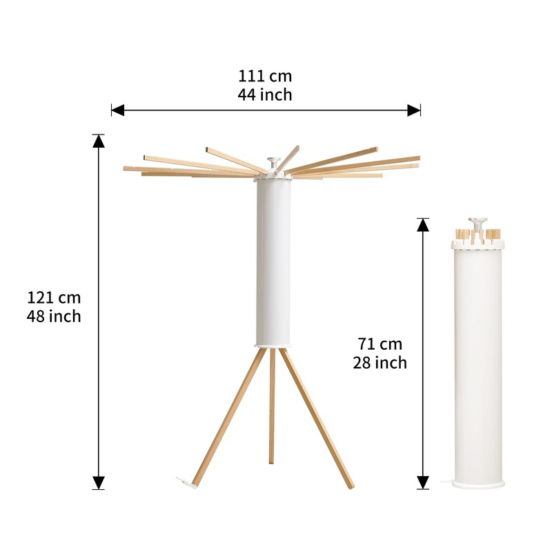 JOOM Tripod Clothes Drying Rack, Garment Rack Portable and Foldable