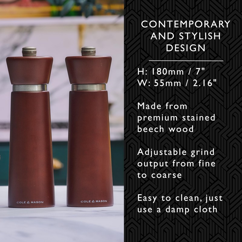 Cole & Mason Millbank Salt Mill, 7" - Pepper Grinder