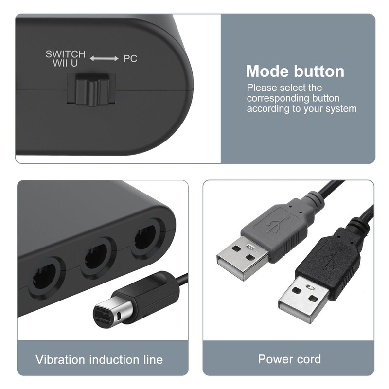 yoxxzus Gamecube Controller Adapter for Switch 2 & Switch 1/OLED