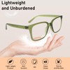 KoKoBin Reading Glasses 3 Pairs Square Eyeglasses for Women Fashion