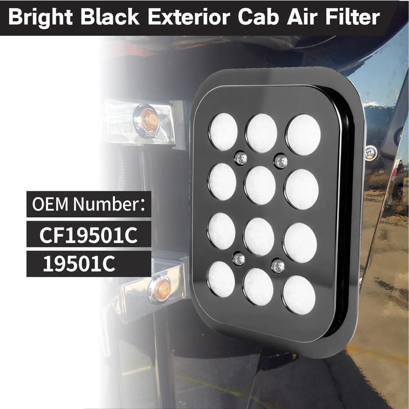 CF19501 Cabin Filter Glossy Black Exterior With 2 Filter Layers