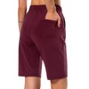 Ksmien Bermudas - Pantalones cortos largos de algodón de 10