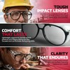 SAS Safety 5125 Classic Safety Glasses with Polybag, Black Frame/Clear
