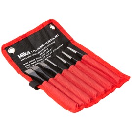 Hilka Tools 62755007 Punch and Chisel Set - Red/Black (7-Piece)