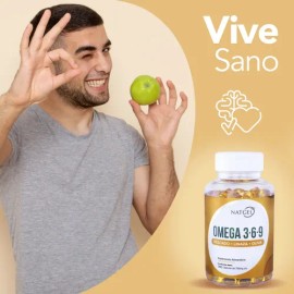 Omega 3 6 9  Pescado, Linaza, Oliva  280 Softgels  Natgel                                                                                             