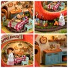CUTEROOM Dollhouse Kit, DIY Miniature House Kit-Apple House