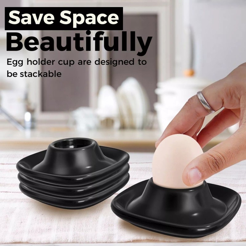 CE Compass Hard Soft Boiled Egg Cups Set of 6