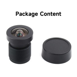 Waveshare M12 High Resolution Lens, Compatible with Raspberry Pi Camera M12.16MP, 105° FOV, 3.56 mm Focal Length
