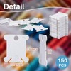 150PCS RAINFLOW Plastic Embroidery Floss Bobbins - White Embroidery Floss