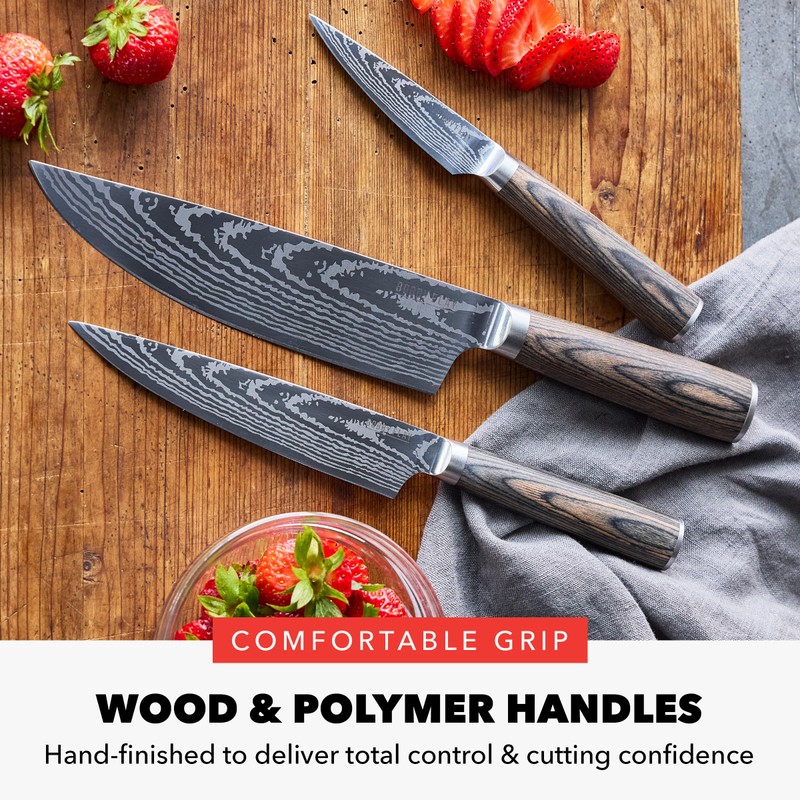 GreenPan x Bobby Flay 3 Piece Knife Set, Pairing Utility