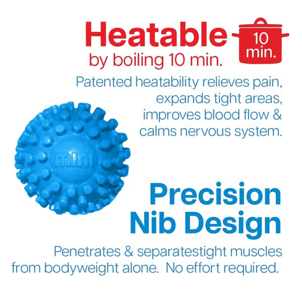 Dr. Cohen’s Heatable Massage Ball - FSA Eligible Mini acuBall Myofascial Triggerpoint Therapy for Targeted Joint & Muscle Pain Relief