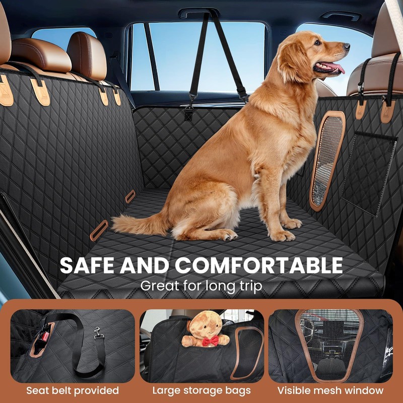 A-Pce 600D Heavy Duty Dog Car Seat Cover for Back