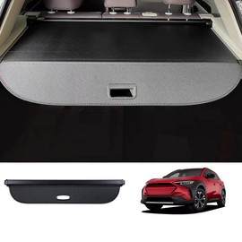 Okutech Retractable Cargo Cover Compatible with Toyota BZ4X Subaru Solterra 2023 2024 Rear Privacy Screen Car Storage Trunk Luggage Tonneau Security Shade (Carbon Fiber Style)