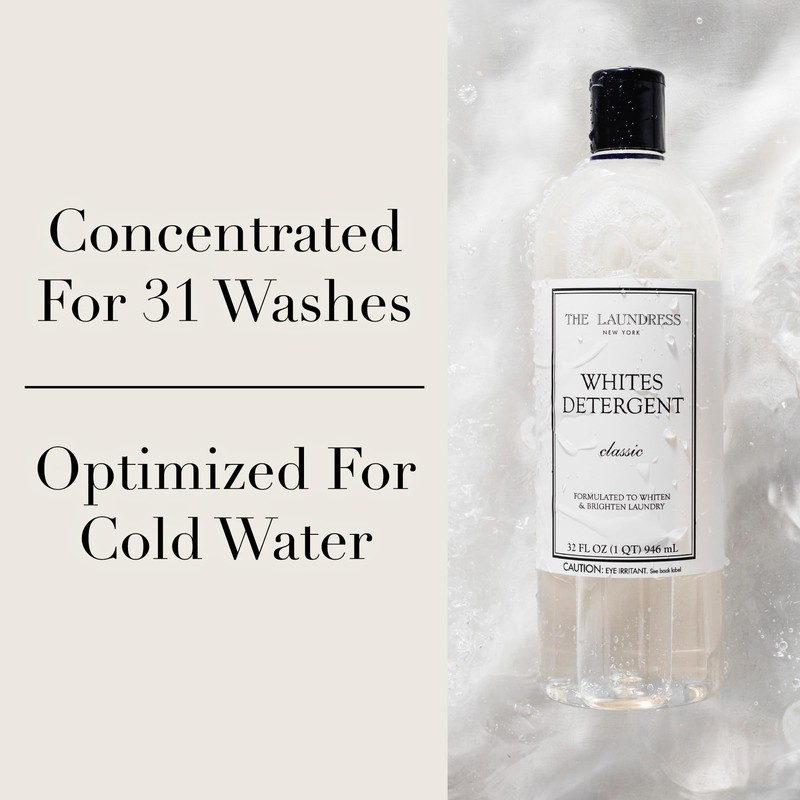 The Laundress Whites Detergent, Concentrated Laundry Detergent Liquid, Whiten &