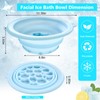 BOMODOTA Silicone Face Bowl for Ice with Built-In Icetray, Portable