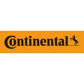 Eksent Continental Tires Tyres Banner Flag 2X8 Feet Garage Wall Sign Décor(Bright & Vibrant 150D Polyester,Brass Grommet