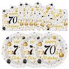 HFBOBP 50PCS Plates and Napkins Set (70th, 7Inch)