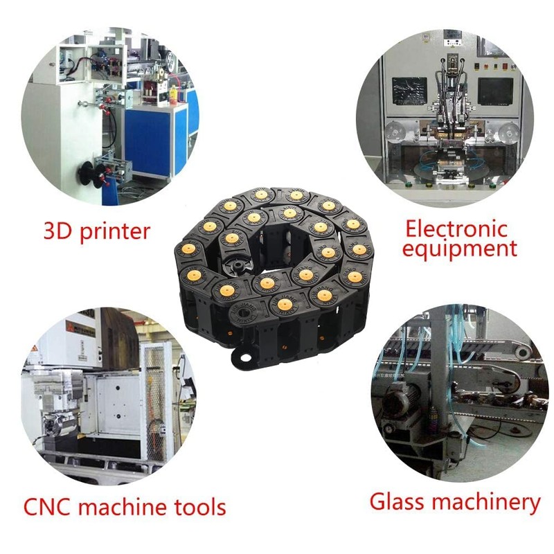Heyiarbeit R100 Cable Drag Chain 1Meter Carrier Drag Chain Cable