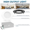 LUXRITE 4 Inch LED Recessed Ceiling Light with Junction Box,