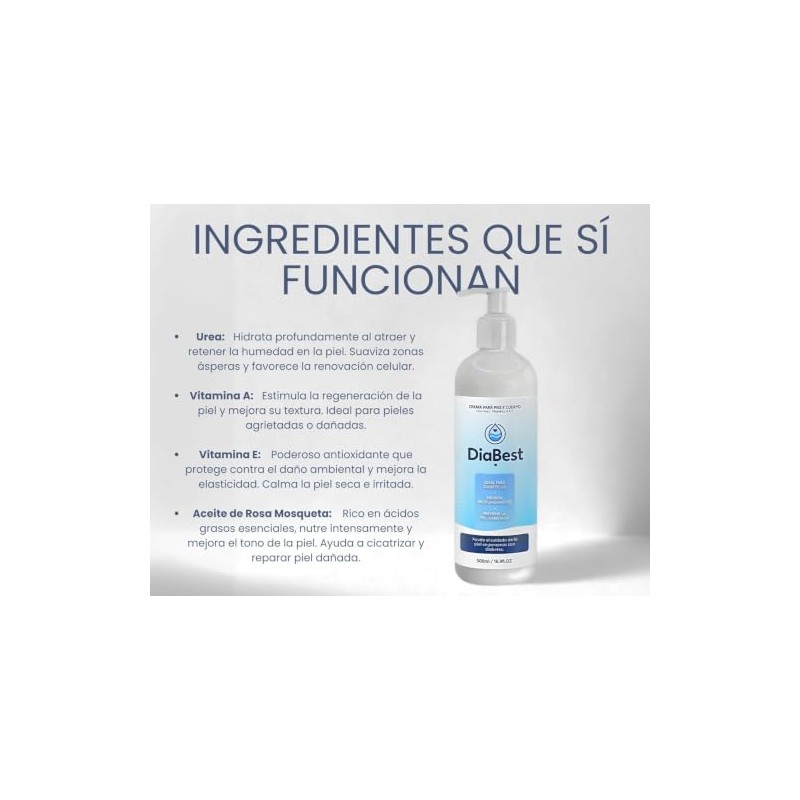 Diabest Crema Hidratante Para Pies y Cuerpo Con Urea y
