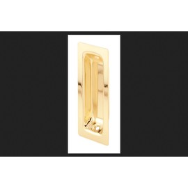Prime Line Products 162457 Brass-Plated Steel Pocket Door Pull Handle - Quantity 6