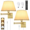 TRLIFE Remote Control Dimmable Wall Sconce, Adjustable Color Temperature 2700K-6500K