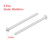 sourcing map 5 x Machine Screws Cross Slot M5 x