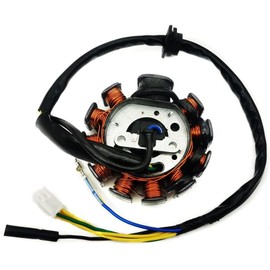 LK LEAPING KNIGHT 11 Pole/Coils Magneto Stator Replacement for GY6 125cc 150cc Engine Chinese Moped Scooter ATV Quad 4 Wheeler Go Kart