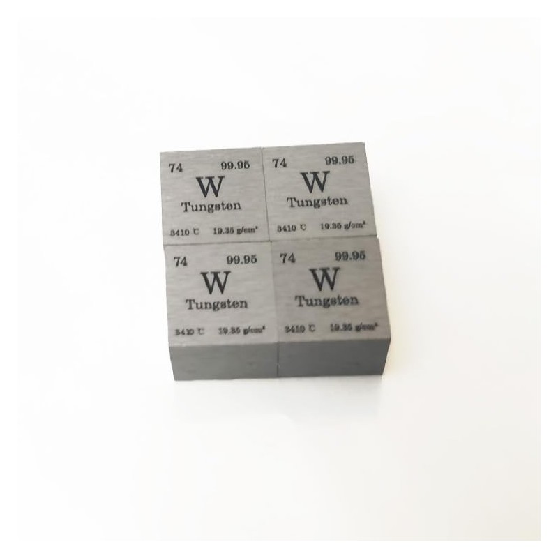 0.39 Inch Tungsten Cube – 99.95% Pure Solid Metal for