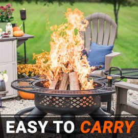 Firewood by Home and Country USA. Hardwood, firewood for Outdoor fire pits, Wood Burning stoves, and Campfires. (25 LBS Bundle)