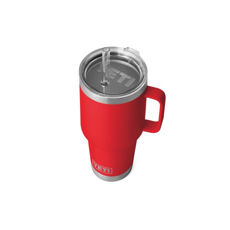 YETI Rambler Straw Cup, Rescue Red, 35 oz (1035 ml)